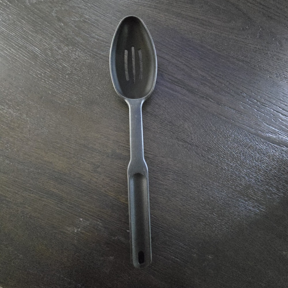Pampered Chef Slotted Spoon Nylon Heat Resistant Black #2336 13 in